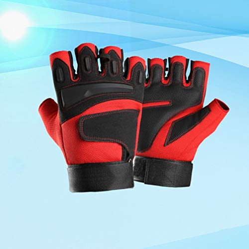 Luvas de ciclismo BESPORTBLE, luvas à prova de choque, meio dedo, luvas esportivas, luvas de mão par