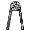 Miter Saw Protractor, Smolder 7.3” Aluminum Angle Finder with Laser Engraved Scales and 360 Degree Rotation Function, Construction Protractors for Woodworking Metalworking and All Building Trades