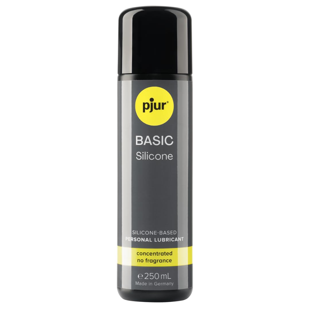 pjur Basic Silicone – Silicone Personal Lubricant for First timers - Compatible with Condoms and Non-Sticky - for Men & Women (250ml)
