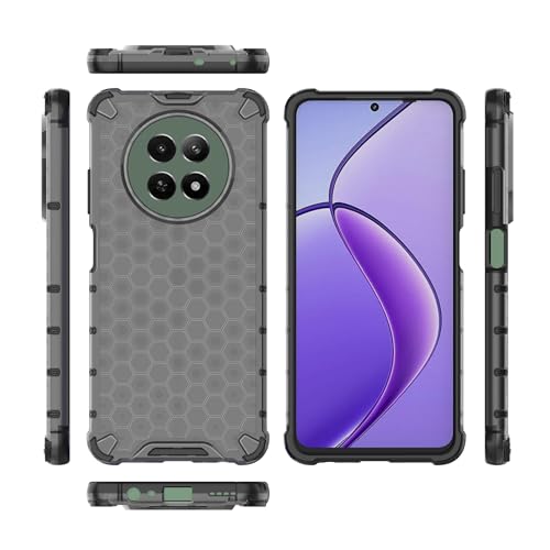 Image of Glasgow Back Case Cover Designed for [ Realme 13 5G ] (Stylish Look | Shock Proof) - Black