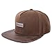 Produktbild Blackskies® Vanguard Snapback Cap | Herren Damen Baseball Mütze | Kappe Basecap Kunstlederschirm Braun