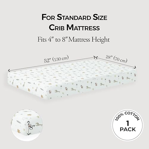 Image of Dreamology Muslin Crib Sheets Boys,Girls Super Soft,Breathable Crib Sheet