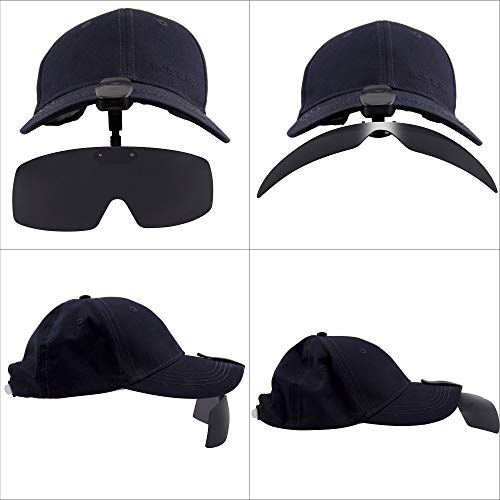 Karsaer Vision Polarized Hat Visors Clips Cap Clip on Adjustable Sunglasses For Fishing Biking Hiking Golf Eyewear UV4003