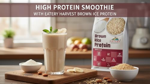 Image of by Saipro Brown Rice Protein,200 gm Unflavoured,80% Protein, Plant Based Vegan Supplement, No Added Sugar, Diabetic Friendly