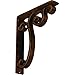 Ekena Millwork BKTM02X10X12TAVABZ Metal Bracket, 2" W x 10" D x 12" H, Antiqued Bronze