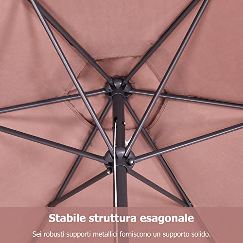 RELAX4LIFE Ombrellone Parasole da Giardino