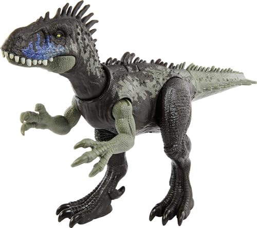 Mattel Jurassic World Wild Roar Dryptosaurus Dinosaurio de juguete con sonidos, +4 años (HLP15)