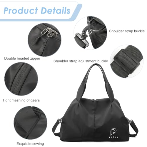 Image of PALAY Gym Tote Bags Sports Duffle Bag for Women with Wet Compartment Carry On Overnight Weekend Travel Bags, Lightweight & Water Repellent