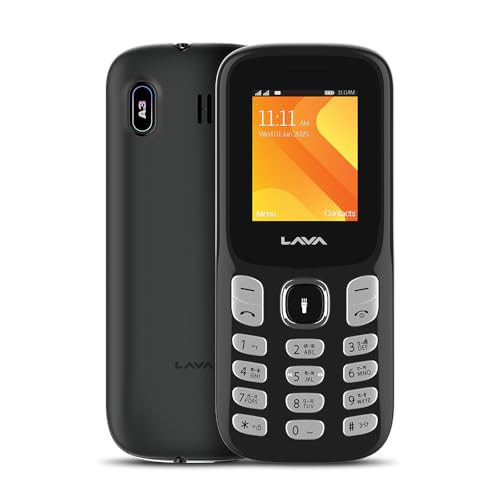 Image of Lava A3 King Dual Sim Keypad Mobile Phone | 1750mAh Big Battery | 1.8 inch Large Display | 7 Languages Read & Write Support | Vibration Alert (Charcol Grey)