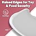Seat Tray Accessory Compatible with Bumbo Floor Seat, Tray Surface for Feeding and Play, Easy to Clean and Install, for Baby Boys and Girls 3 to 12 Months, Only Tray, White