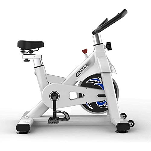 Bicicleta estática para interiores - Bicicleta estática de transmisión por correa con resistencia ajustable Pedal para el hogar Bicicleta estática para interiores Equipo de gimnasio para pérdida de pe