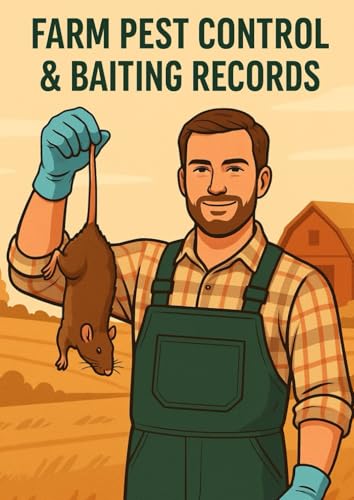 Farm Pest Control & Baiting Records Logbook: Record Rodent Control, Bait Station Maps & Monitoring Checks — 100 A4 Pages