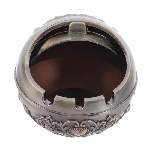 Ciieeo Moderno de Metal con Tapa Redondo para Sala de Estar Accesorio Decorativo para Hombres para Uso Interiores y Exteriores Resistente Caídas y Daños