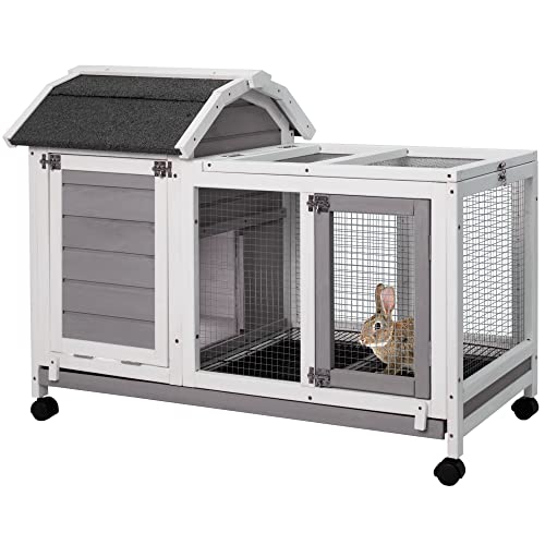 Gowoodhut Rabbit Cage Rabbit Hutch Indoor Removable Bunny Cage - Want ...