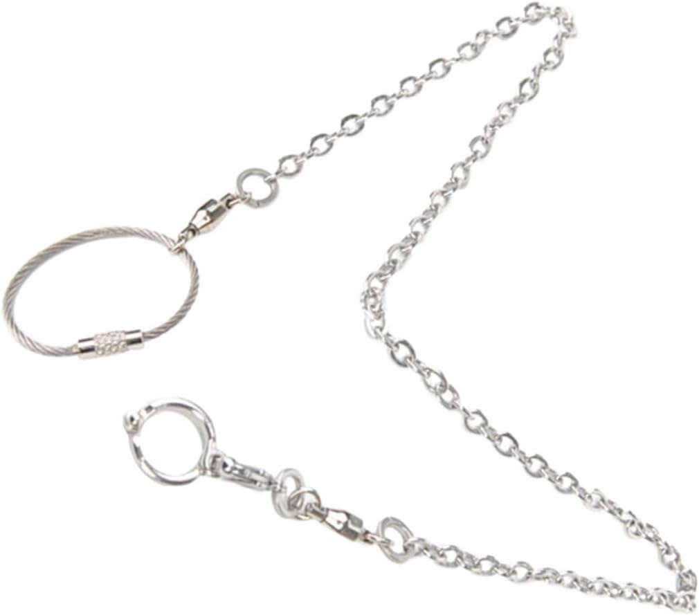 Happyyami Stainless Steel Bird Foot Chain with Ankle Ring Parrot Training Accessory for Easy Wear for Parrots and Other Birds