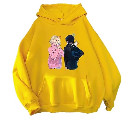 LIANGSHAN Addams Enid - Sudadera con capucha, traje de pareja, unisex, para adolescentes, sudadera con capucha para uso diario, h, S