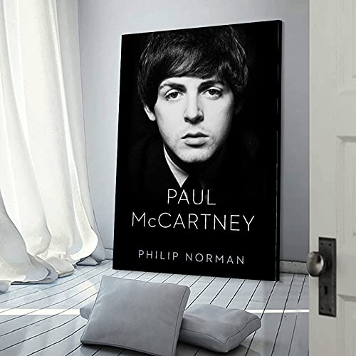 Paul McCartney Poster sur toile Motif chanceur rock 50 x 75 cm - Les Beatles, Paul McCartney, John Lennon, RIngo Starr, George Harrison Paul McCartney Poster sur toile Motif chanceur rock 50 x 75 cm – Image 4