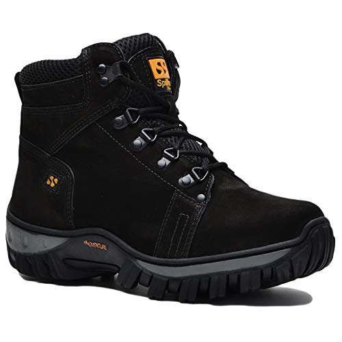 Bota Adventure Coturno Masculino Trail Spiller Shoes Casual - Preto (Clássico, preto, BR, Adulto, Nu