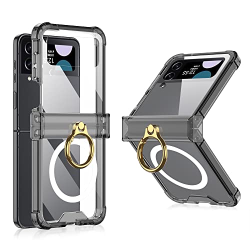 Coque Samsung Z Flip 4 transparente avec anneau pour sécuriser vos vidéos nomades