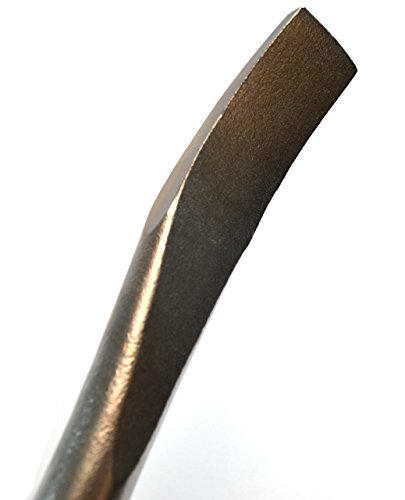 Groz 30-Inch Aligning Pry Bar | 7/8-Inch Diameter | Round Section | Heavy Duty Chrome Alloy Steel | Zinc Plated | Great For Providing Extra Leverage (33172) #TOP1