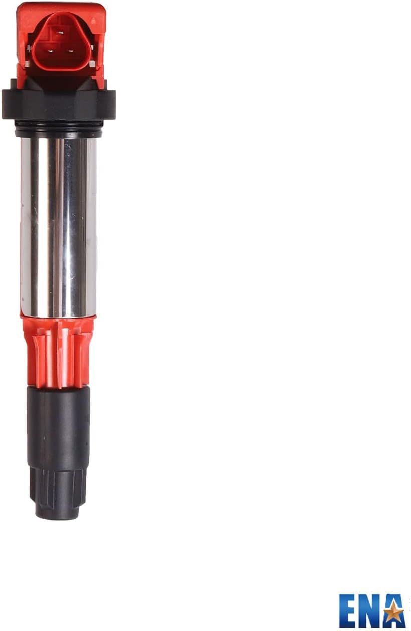 ENA Set of 8 Red Ignition Coil Pack Compatible with BMW 325i 330i 525i 545i 550i 650i 750i Alpine B7 M3 X3 X5 Z3 Z4 2001 2002 2003 2004 2005-2010 2.5L 3.0L 3.2L 4.4L 4.8L Replacement for UF522 C1404
