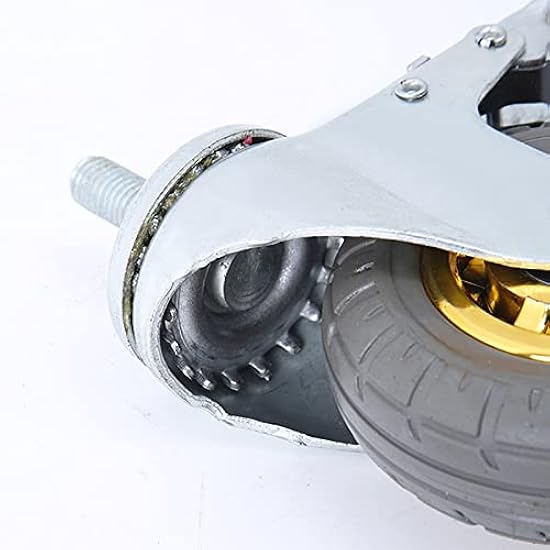 Cavalletti Da Lavoro In Legno Set Di 4 Rotelle Girevoli Con Freno - 2 Girevoli E 2 Fisse, Carico Max 700 Libbre L'una, Per Scatole Degli Attrezzi 4 Ruote Carico 700 Lb - Foto 11