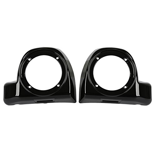 XMT-MOTO Fairing Lower Speaker Box fits for Harley Davidson Touring Models 2014 2015 2016 2017 2018(Vivid Black)