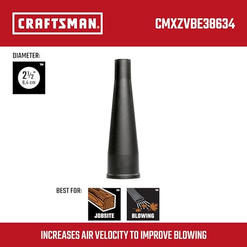 Image of CRAFTSMAN CMXZVBE38634 2-1 /2 in. Blower Nozzle Wet Dry Vac Attachment