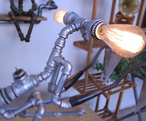 Bionic Pipe Mantis Table Lamp, Wall Lamp Industrial Style Punk Pipe Robot Table Lamp Personality Creative Decoration Led Table Lamp steampunk buy now online Bionic Pipe Mantis Table Lamp, Wall Lamp Industrial Style Punk Pipe Robot Table Lamp Personality Creative Decoration Led Table Lamp steampunk buy now online