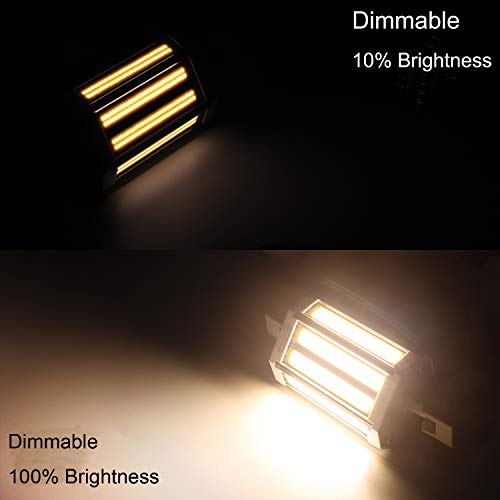 Familite R7S Led Bulb 118Mm, 30W Cob Dimmable J118 Flood Light, 150W Halogen T3 Replacement For Torchiere Wall Sconce Work Light Banker Light, Warm White 3000K #TOP2