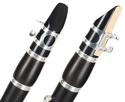 Classic Cantabile CL-20 Winds Bb- Klarinette - Echtholz - Deutsches System - 20 Klappen - 6 Ringe - Korpus aus Grenadill - versilberte Mechanik - inkl. Koffer