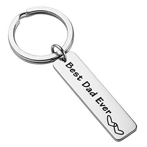 Dad Gift From Daughter, Daddy Christmas Birthday, Present To Dad From Son, Men Keyring Fathers Day Valentines, Best Dad Ever #TOP8