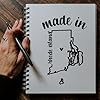 Small Self-Inking Made in Rhode Island Stamp - 1-3/16 Custom-Made Stamp for Rhode Island Residents & Makers - Crafting, Labeling, and Personalization - Made in RI Stamp, Customized Stamp #4