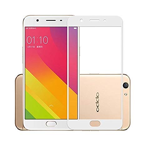 Image of Screen Protector for Oppo F1S / A59 / A59s (White) Tempered Glass Edge-to-Edge 6D Screen Guard With Installation Kit