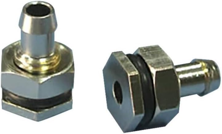 Boquilla de modelo RC, 2 piezas de repuesto de boquilla de llenado de ventilación de combustible de aleación de aluminio para aviones modelo RC