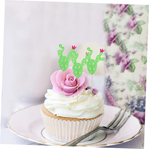 ABOOFAN 12 Pçs Cupcake Festa De Bebê De Deserto Mexicano Cuake Picks Toppers Para Decorações Oeste T