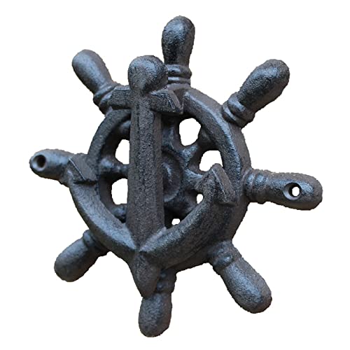 HAIXHX Heurtoir de Porte Heurtoir de Porte Antique, Heurtoirs de Porte d'entrée en Fonte d'ornements de Frappe Vintage avec raccord pour Porte de Grange en Bois de clôture extérieure Cover