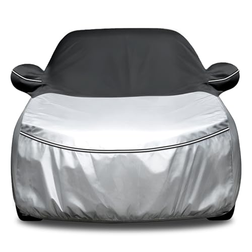 Image of Cartist 420d Car Cover Fits for Hyundai Tucson 2005-2025 2026, All Weather Car Covers Outdoor for Tucson Accessories, Waterproof, with Zipper & Reflective Safety Strips