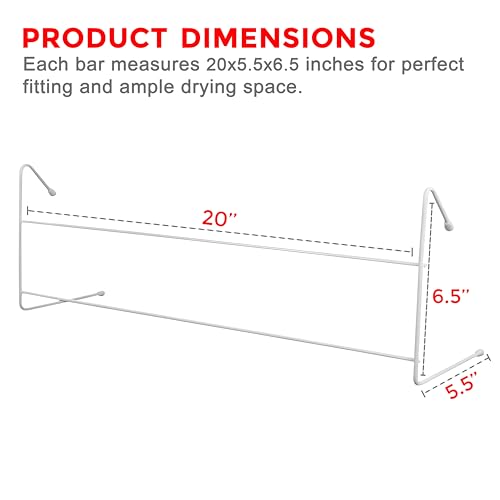 4-Pack Radiator Airer for Drying Clothes, Lightweight Radiator Drying Rack – Space-Saving Clothes Drying rack - Durable & Sturdy Radiator Clothes Drying Rack for Washing - Clothes Airer (Pack of 4) - Image 2