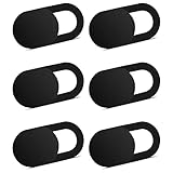 Nano-Shield Computer Camera Cover [6 Pack], 0.03in Ultra-Thin Webcam Cover Slide for MacBook Pro, iMac, Mac, iPad, Laptop, Tablets, PC, Surfcase Pro, iPhone, Privacy Cover Sticker Protect Shield