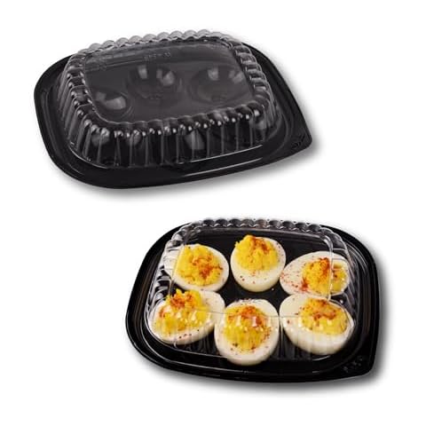 Gorander Deviled Egg Tray with Lid Cover