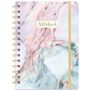 Ruled Journal/Notebook – Lined Journal with Premium Thick Paper, College Notebook/Journal, 8.5″ X 6″ with Exquisite Inner Pocket, Strong Twin-Wire Binding, Waterproof Hardcover for Office, Home