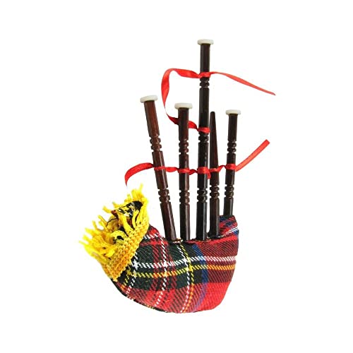 Miniature Bag Pipe Musical Instrument Realistic Ornament Bagpipe Topper/Box