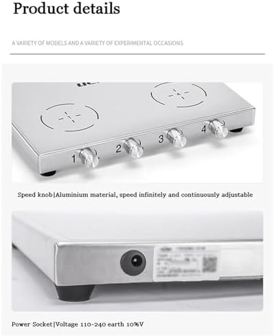 Stainless Steel Magnetic Stirrer Mixer - Lab Stand Mixer with Stepless Speed Control, 20-2000 RPM, Perfect for Blending & Stirring in Laboratories, Research & Experiments