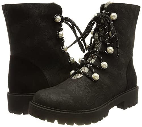 Boots Desigual Bottines Cuir Montante Biker Pearl - vue 9