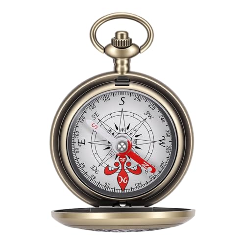 Brújula de latón Yctze con dial flotante 360° sellada miniatura 3