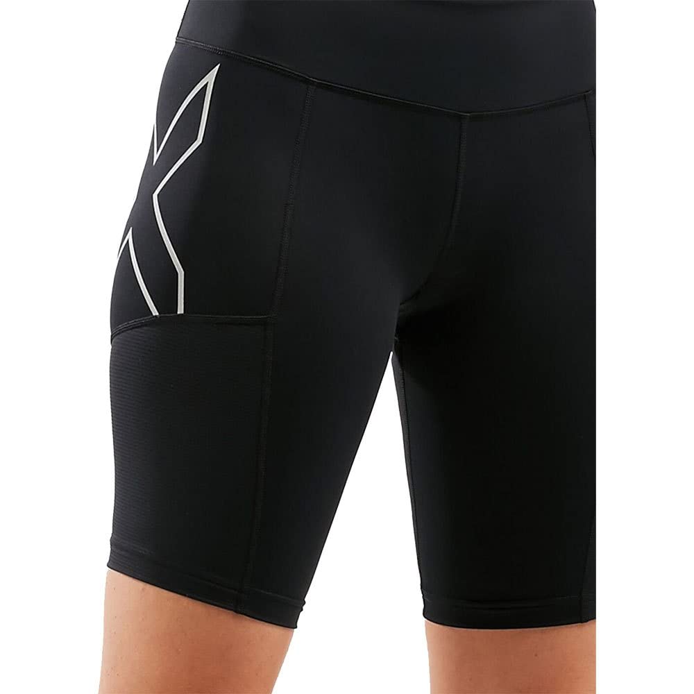 2XU Run Mid-Rise Dash Compression Shorts - Wa6182b - Shorts Mujer