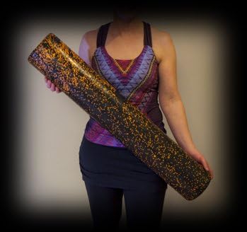 USA Foam Roller, Extra Firm High Density Foam Rollers for Exercise - 36 inch Black & Orange (2.8lbs/ft³ Density) with 3 Year Warranty