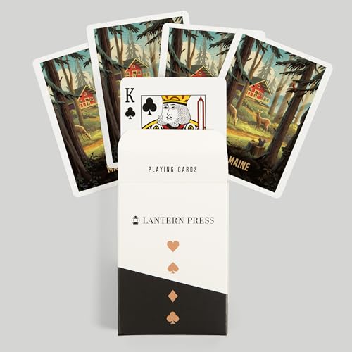 Lantern Press Maine, Juego de 52 Naipes Póker miniatura 6