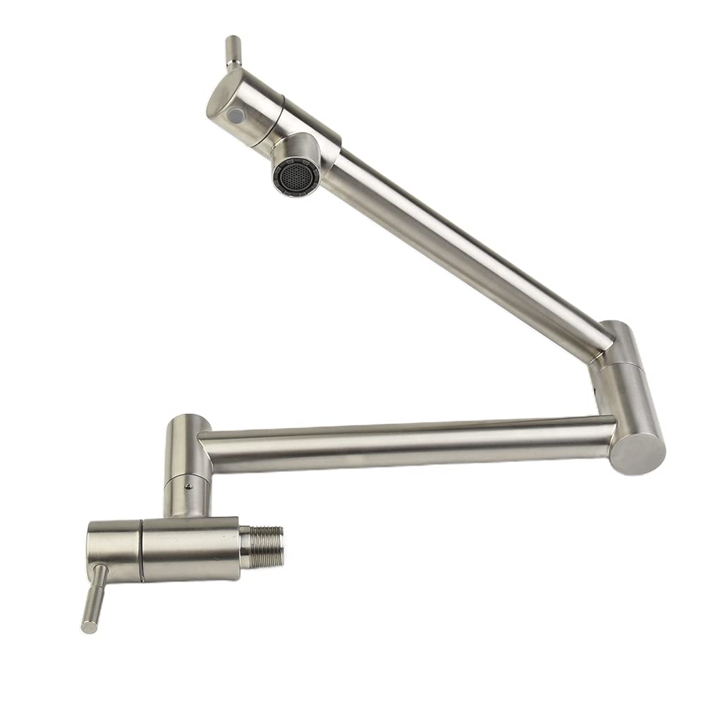 Rubinetto Pieghevole Da Parete Per Cucina - Ottone Con Braccio Retrattile Girevole Per Riempimento Pentole - Foto 7